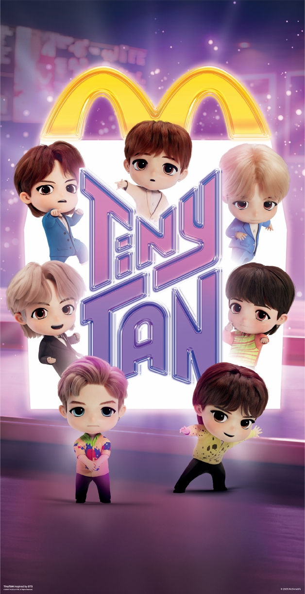 A poster for the collaboration betwen fast food chain McDonald's and K-pop boy band BTS's official character TinyTAN [MCDONALD'S KOREA]