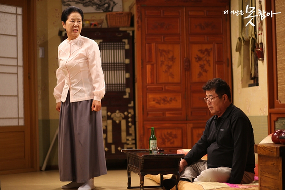 The JTBC drama series ″Can't Take It Anymore″ (2014) depicts an older married couple going through a ″twilight divorce,″ separating after decades of marriage [JOONGANG ILBO]