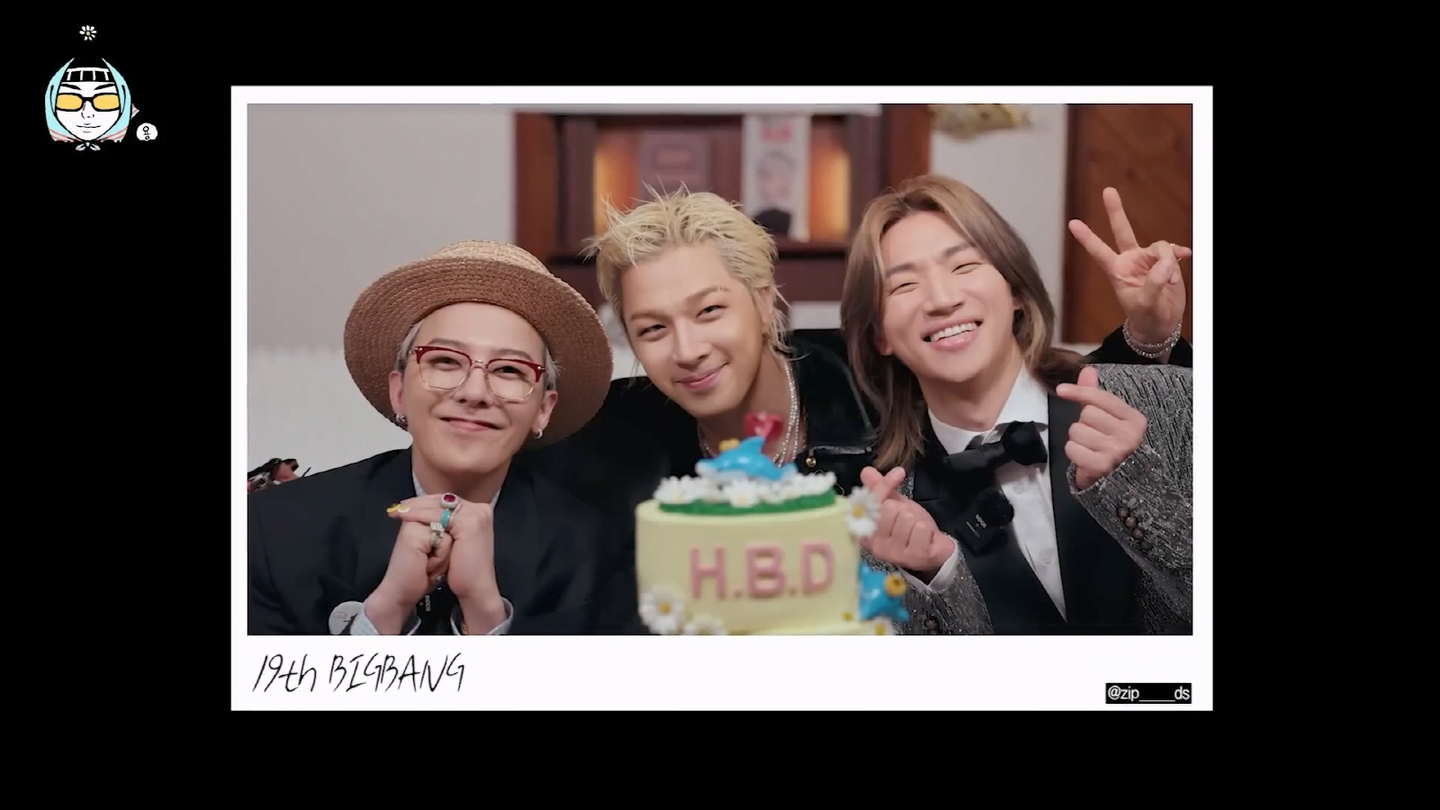 Members of K-pop band Big Bang seen together in a photo in August 2025 [PLUS B]