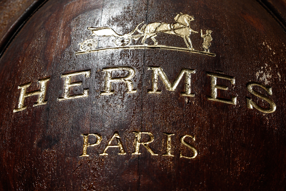 A view of the luxury Hermes shop in Paris on Aug. 4. [EPA/YONHAP]