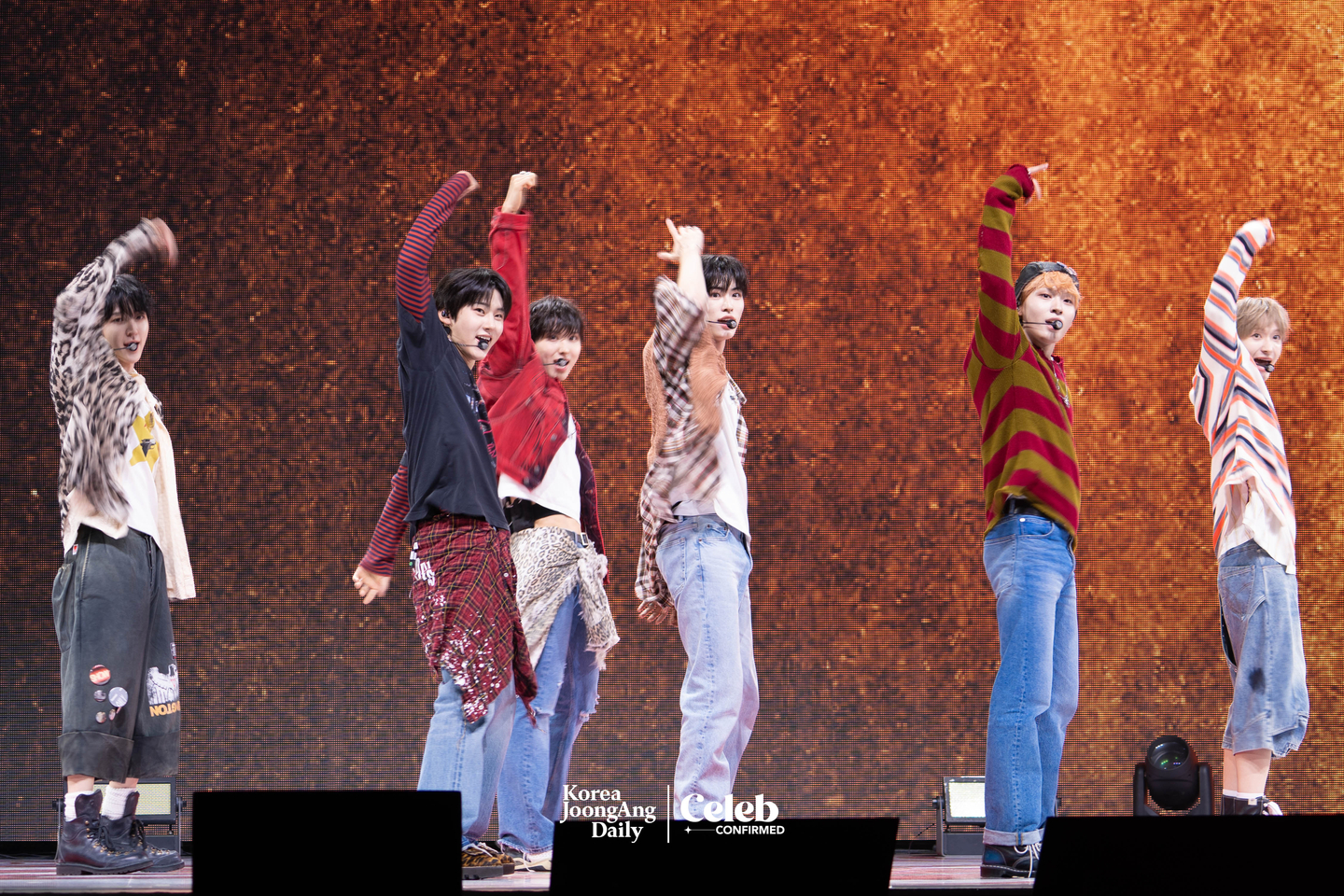 Boy band KickFlip performs lead track “My First Love Song” during a showcase for the release of its third EP, “My First Flip,” at Yes24 Live Hall in eastern Seoul on Sept. 22. [DANIELA GONZALEZ PEREZ]