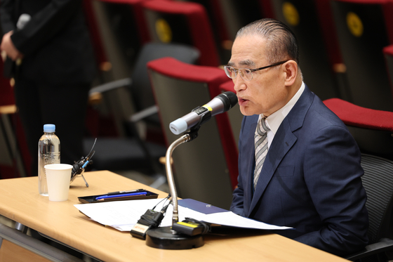 National Security Adviser Wi Sung-lac speaks during a press briefing on President Lee Jae Myung's New York trip at the presidential office in Yongsan, central Seoul, on Sept. 19. [JOINT PRESS CORPS] 
