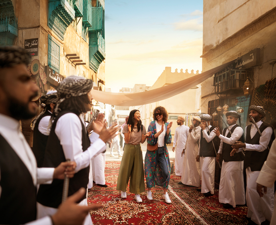 Traditional dance, Al-Balad Old Town, Jeddah, Saudi Arabi [EMBASSY OF THE KINGDOM OF SAUDI ARABIA]