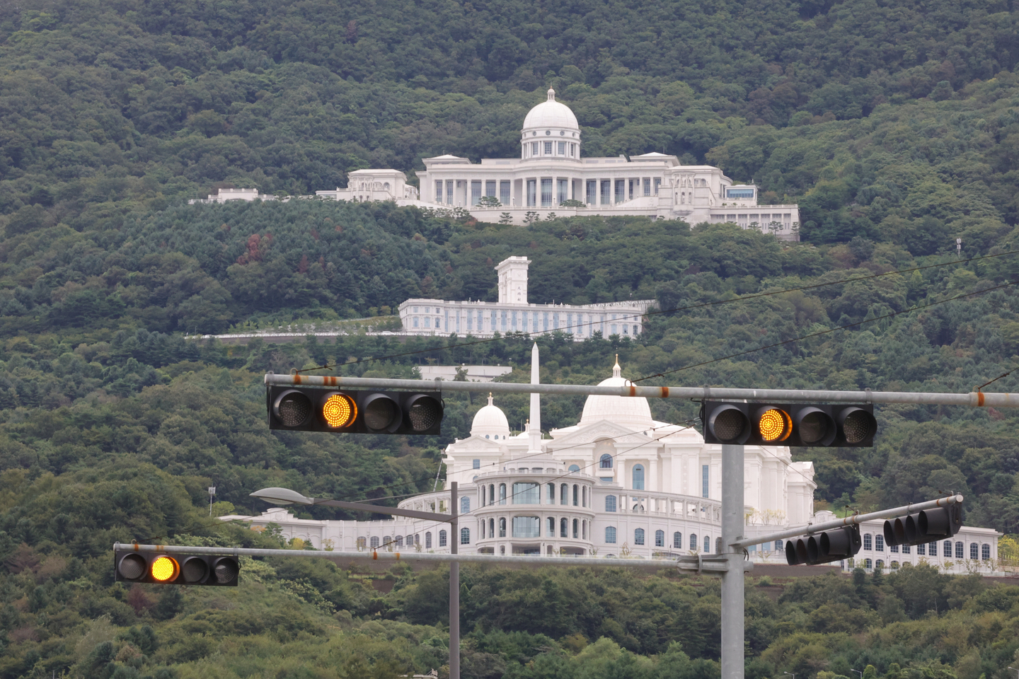 The Unification Church headquarters in Gapyeong, Gyeonggi, on Sept. 18. [YONHAP]