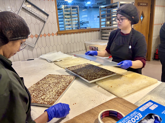 Chefs are making mithai at Bombay Sweet Shop. [LEE JIAN]