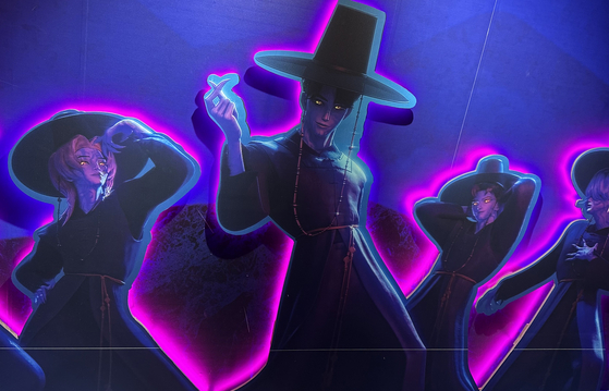 A photo spot for fans in the Saja Boys area [WOO JI-WON]