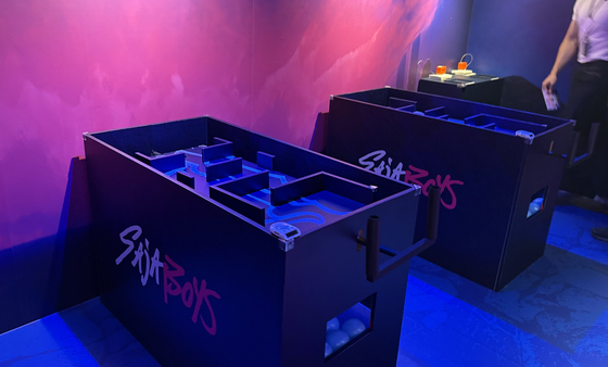 A game available to play at the "KPop Demon Hunters" zone [WOO JI-WON]