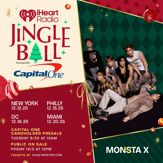 Boy band Monsta X to perform at the ″2025 iHeartRadio Jingle Ball Tour″ [STARSHIP ENTERTAINMENT]