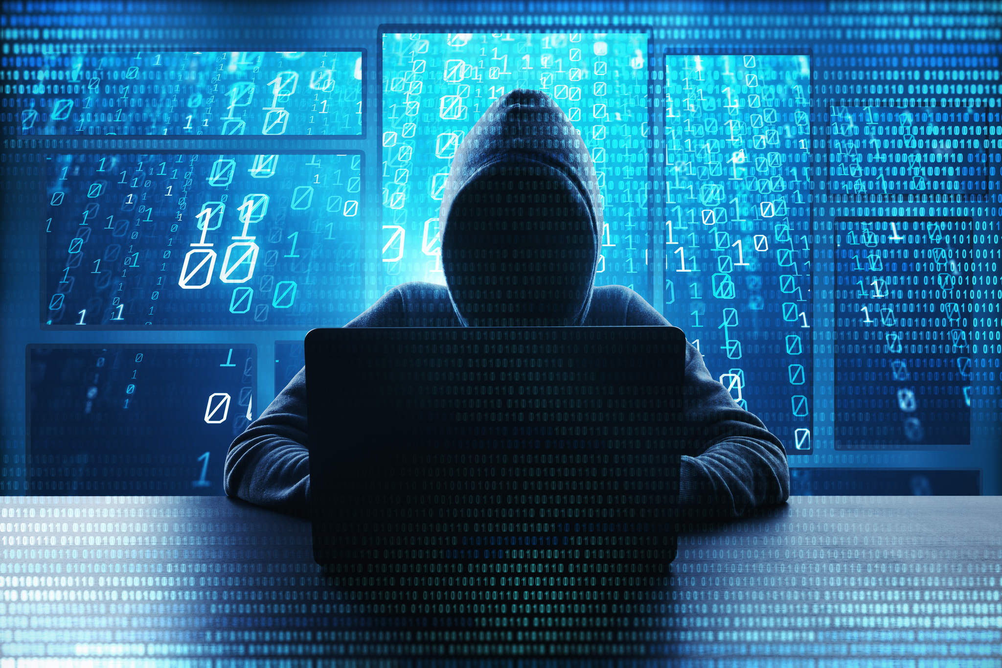 Graphic image of a hacker [JOONGANG ILBO]