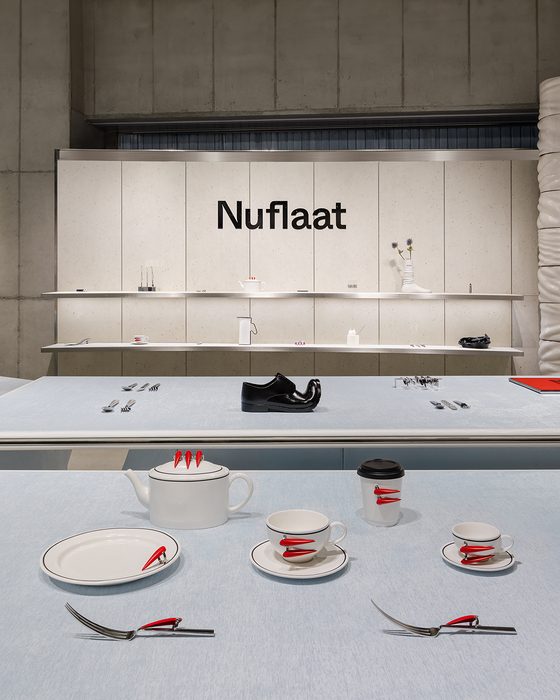 The ″Nail″ collection by Nuflaat seen inside Haus Nowhere Seoul, Gentle Monster's parent company IICombined's new building in Seongsu-dong, eastern Seoul [IICOMBINED]