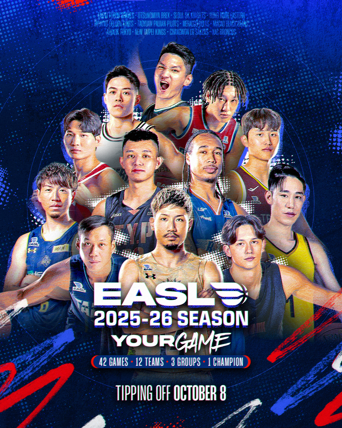 An East Asia Super League poster for the 2025-26 season [EASL]