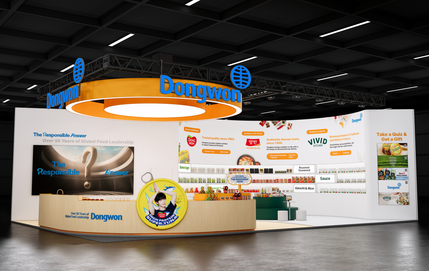 A rendering of Dongwon Group’s booth at Anuga 2025 [NONGSHIM]