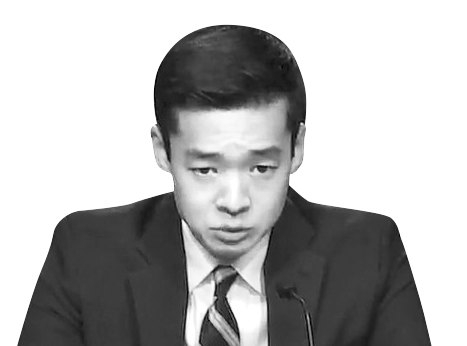 Deputy Assistant Secretary of War for East Asia John Noh speaks during a Senate confirmation hearing in Washington on Oct. 7, in this photo captured from a livestream from the Senate Committee on Armed Services's website. [SCREEN CAPTURE]