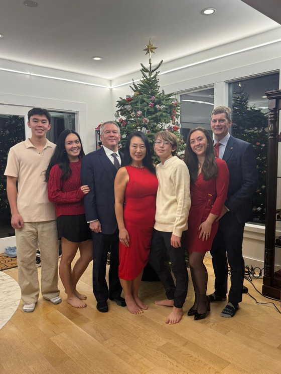 Michael DeSombre, newly appointed U.S. assistant secretary of state for East Asia and Pacific affairs, is seen with his family in a photo posted on LinkedIn [SCREEN CAPTURE]