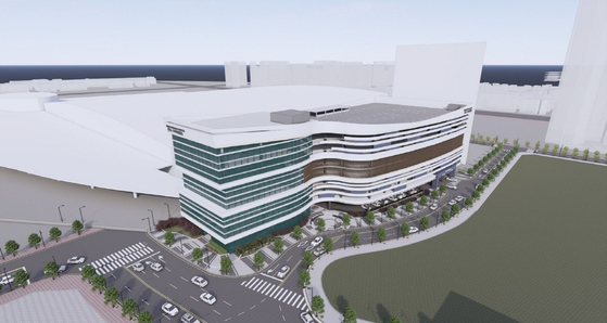 A 3-D rendering image of the anchor hotel near Kintex convention center in Goyang, Gyeonggi [GOYANG CITY]