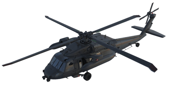A rendering of the UH-60 Black Hawk helicopter, build under license by Korean Air since 1991 [KOREAN AIR]