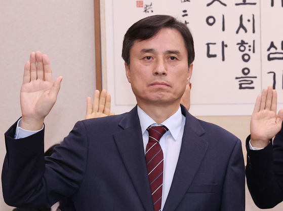 Special counsel Cho Eun-seok is seen during his appointment ceremony on June 13. [NEWS1]