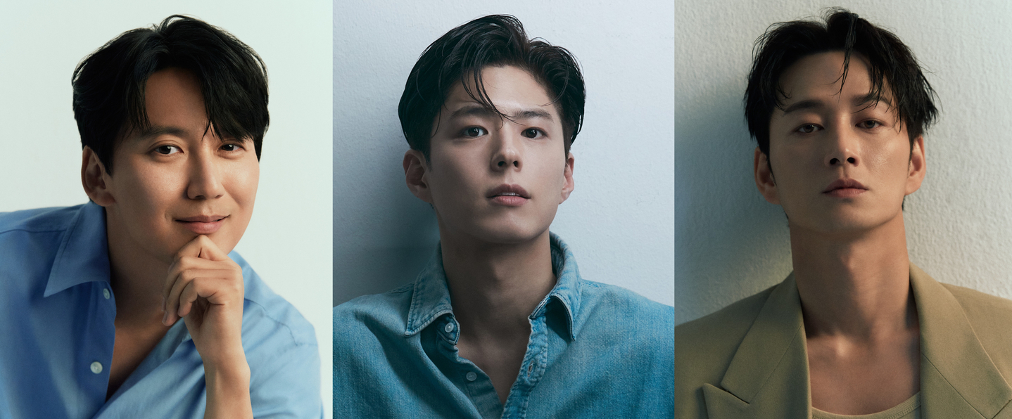 Filming is now underway for the upcoming period drama “Canvas of Blood,” starring actors, from left, Kim Nam-gil, Park Bo-gum and Lee Hyun-wook. [PLUS M ENTERTAINMENT]