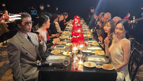 Celebrities attending W Korea's Love Your W charity gala held in central Seoul on Oct. 15 [SCREEN CAPTURE]