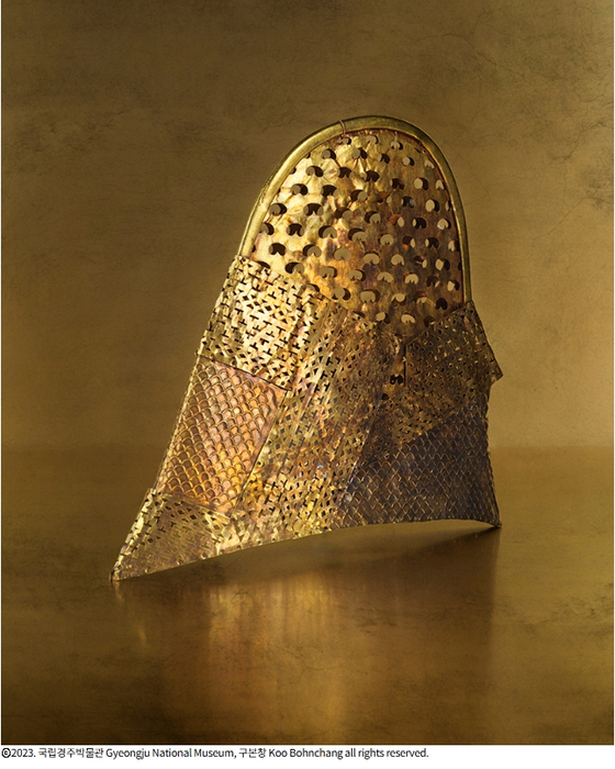 A model image of a gold-bronze crown worn during the Silla Dynasty (57 B.C.-A.D. 935) [KOREA HERITAGE SERVICE]