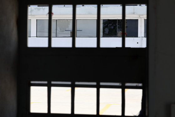 View of the Taiza compound near Phnom Penh, Cambodia, known as a criminal compound operated by Prince Group. [YONHAP]
