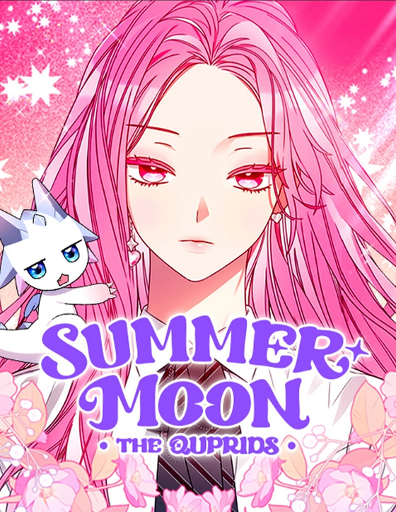 A poster for an original webtoon created in collaboration with girl group ILLIT, ″Summer Moon: The Quprids″ [HYBE]