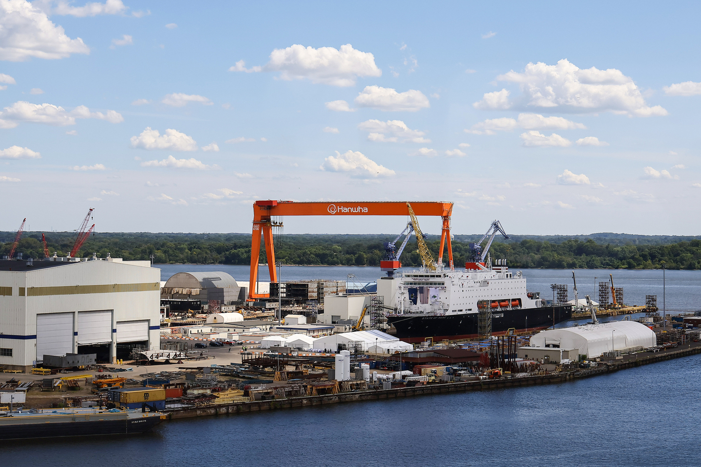 A view of the Hanwha Philly Shipyard in Philadelphia on Aug. 26. [KIM HYUN-DONG]
