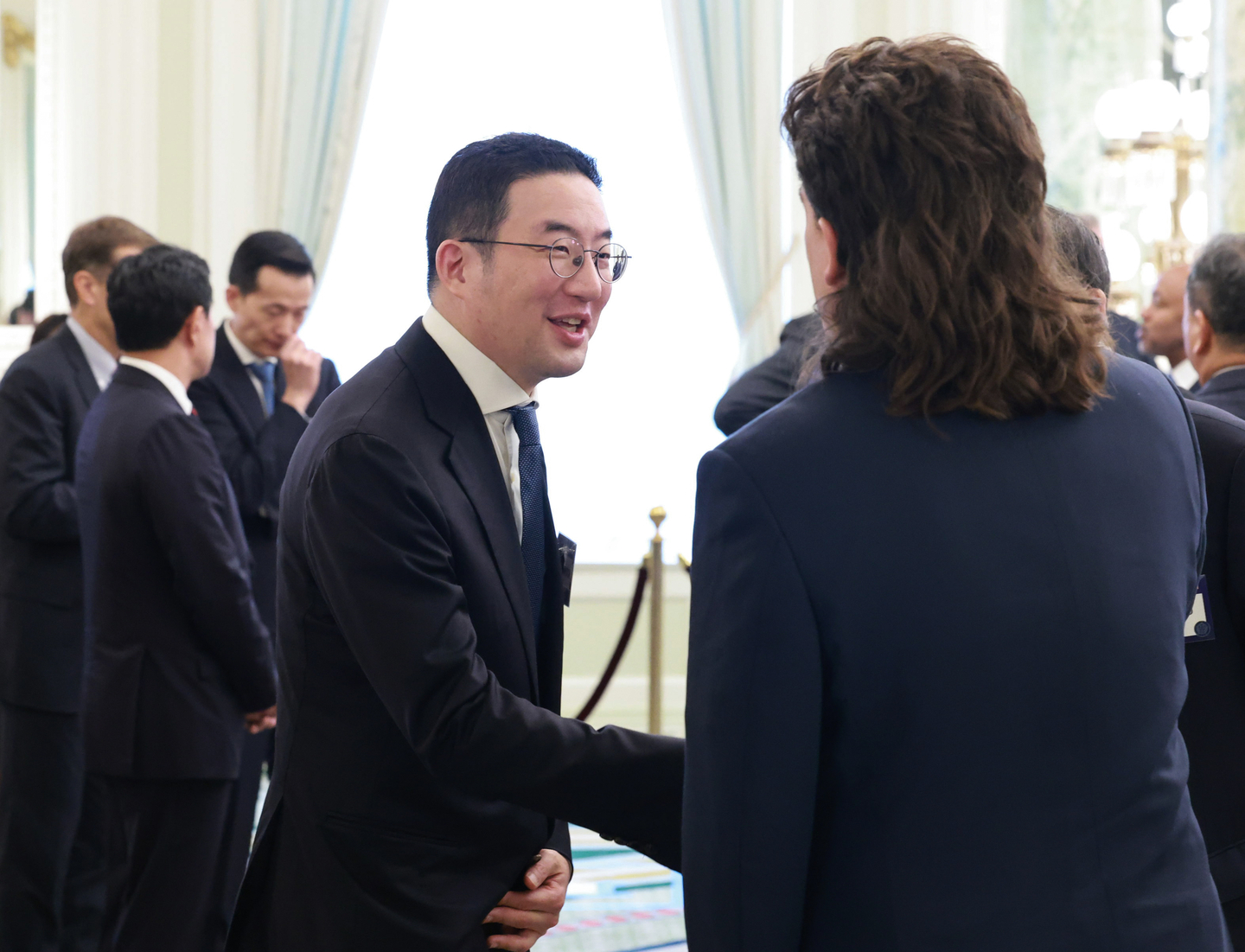LG Group Chairman Koo Kwang-mo attends a Korea-U.S. business roundtable at the Willard Hotel in Washington on Aug. 25. [YONHAP]