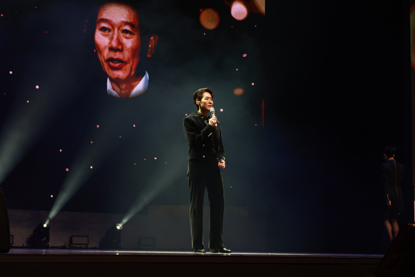 Musical actor Kai performs during the Korea Popular Culture and Arts Awards at the National Theater's Haeoreum Grand Theater in Jung District, central Seoul on Oct. 23. [KOREA CREATIVE CONTENT AGENCY]