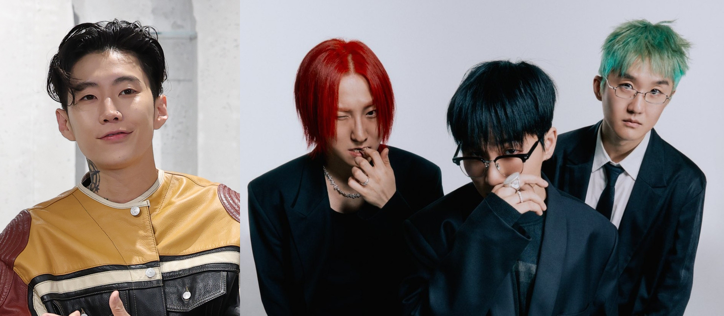 Singer Jay Park, left, and indie rock band wave to earth [NEWS1, SCREEN CAPTURE]