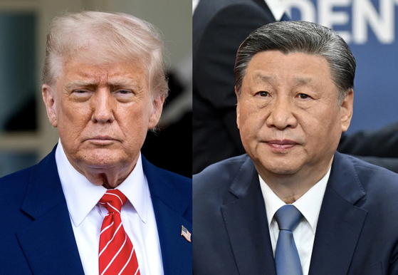 Left: U.S. President Donald Trump; Right: Chinese President Xi Jinping [JOONGANG ILBO]