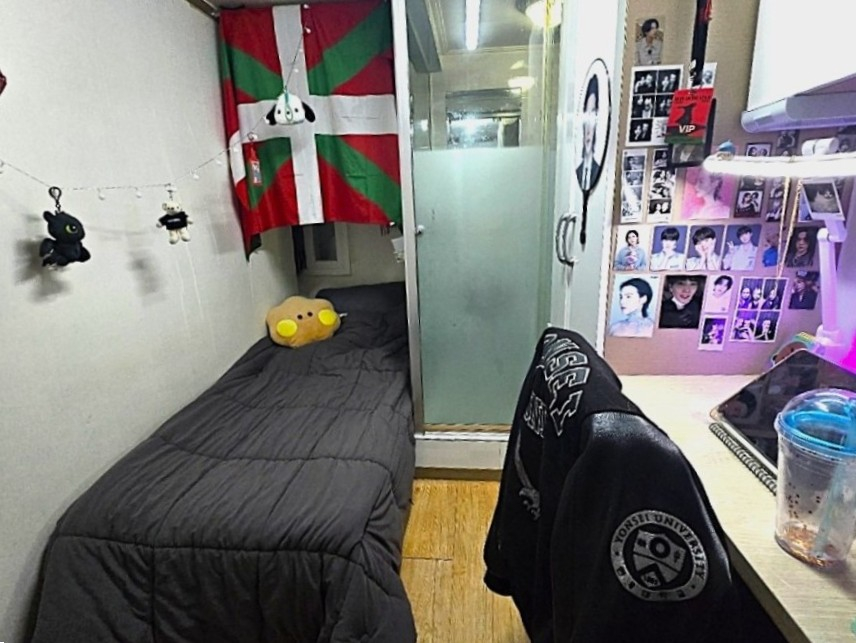 Ines Bengochea's gosiwon (small, affordable single-room housing) room [INES BENGOCHEA]