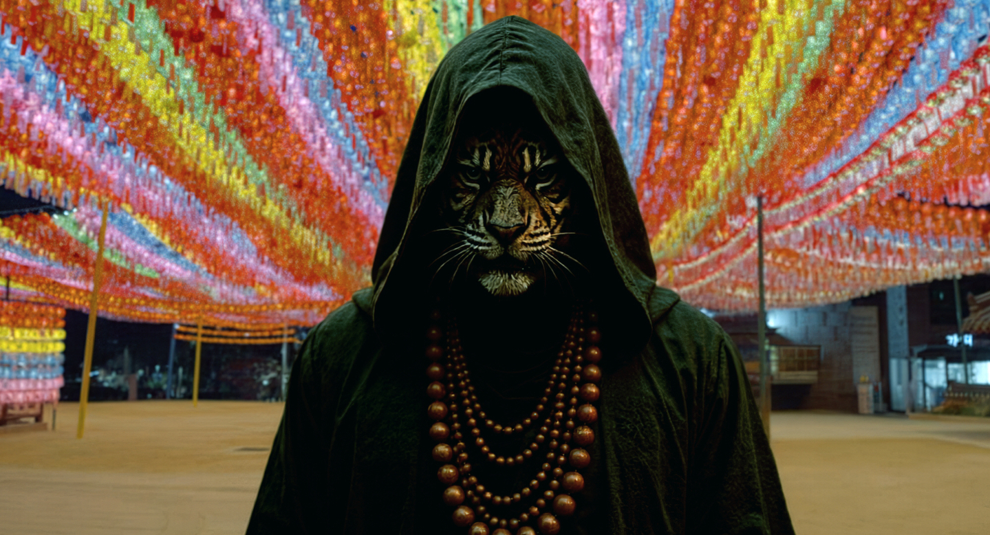 Grim reapers, created using AI technology, from Korea's first AI commercial feature film ″Run to the West″ [CJ CGV]