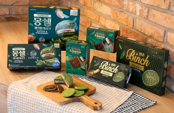 The second lineup of Lotte Wellfood’s ‘Matcha Dessert Series’ products [LOTTE WELLFOOD]