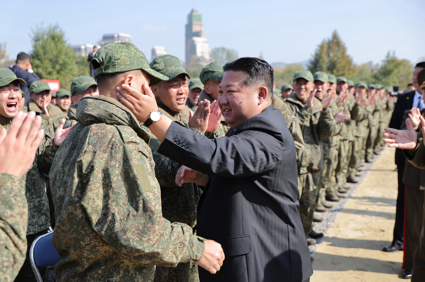 North Korea’s ruling party organ, the Rodong Sinmun, reported Oct. 24 that a groundbreaking ceremony for a memorial hall commemorating overseas military operations was held in Pyongyang on Oct. 23, with leader Kim Jong-un in attendance. [RODONG SINMUN]