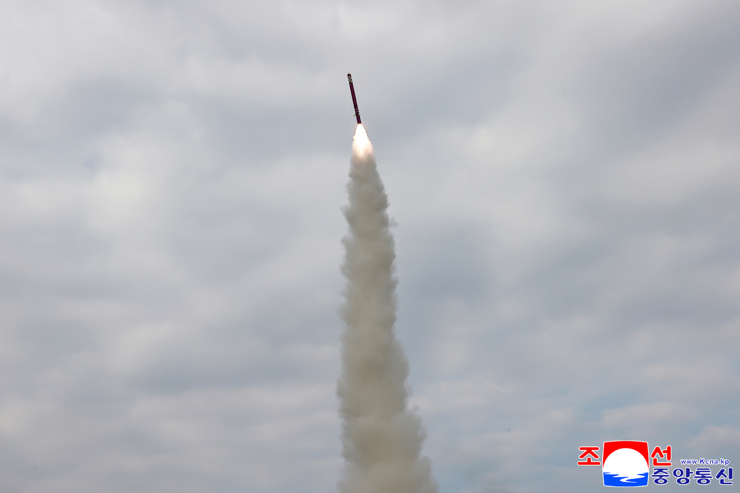 North Korea’s Missile Administration test-fired a sea-to-surface strategic cruise missile over the Yellow Sea on Oct. 28. [KOREAN CENTRAL NEWS AGENCY]