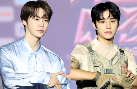 Boy band NCT members Doyoung and Jungwoo [NEWS1]