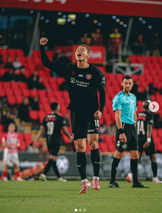 Cho Gue-sung plays for FC Midtjylland in Denmark [FC MIDTJYLLAND]