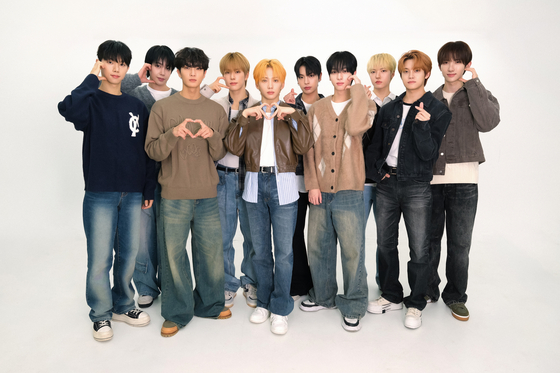 Boy band xikers poses for photos during an interview in southern Seoul on Oct. 29, ahead of the release of its sixth EP, ″House of Tricky: Wrecking the House,″ on Oct. 31. [KQ ENTERTAINMENT]