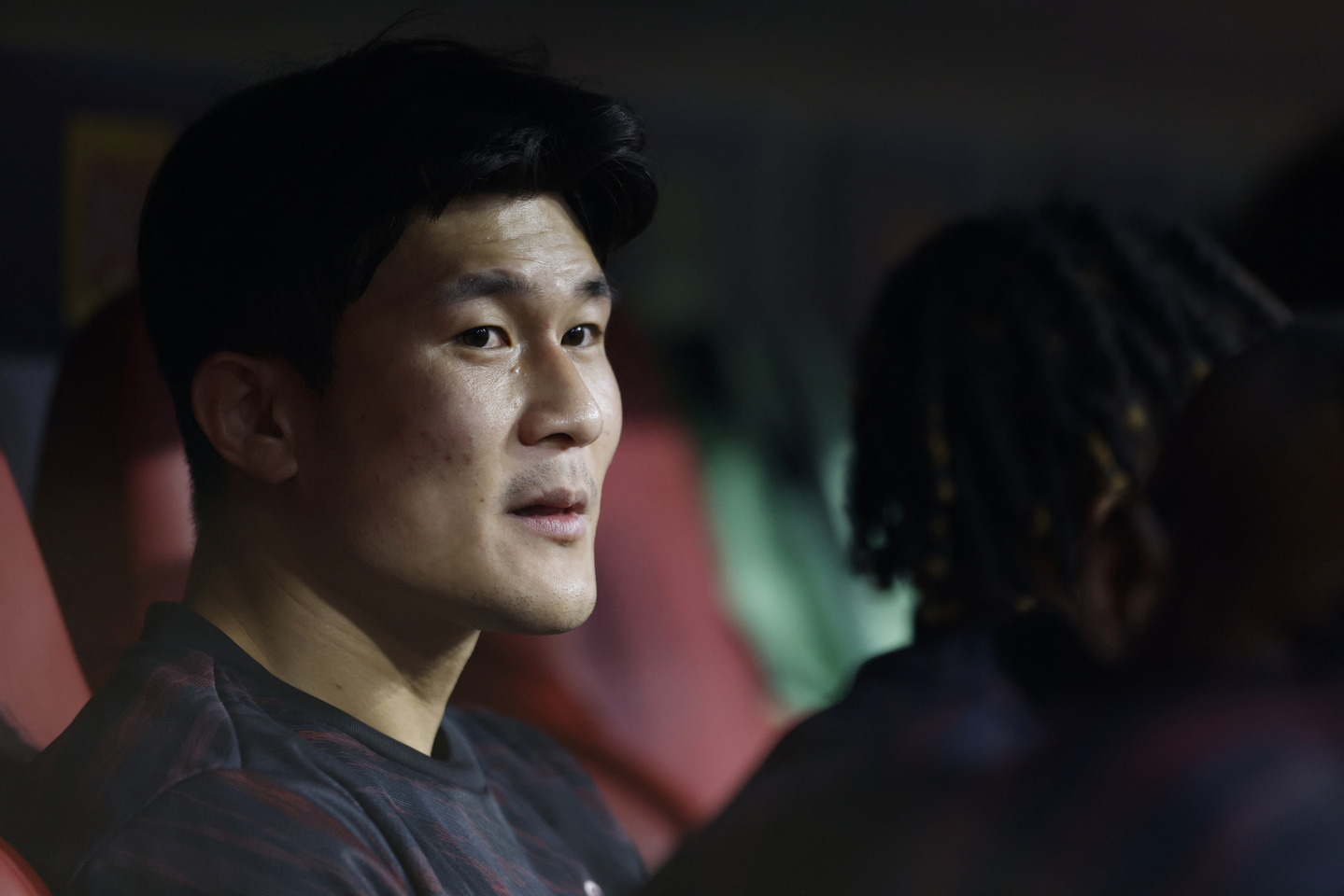 Bayern Munich's Kim Min-jae is seen before a match between Munich and Club Brugge at the Allianz Arena in Munich on Oct. 22. [REUTERS/YONHAP]
