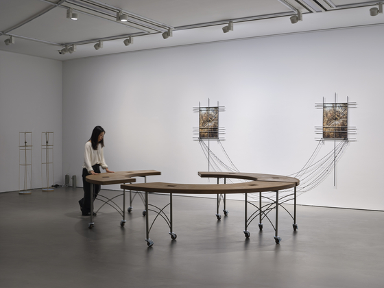 Ginny Huo's works are on display at Doosan Art Center Doosan Gallery's "sent in and spun" exhibition. [DOOSAN ART CENTER DOOSAN GALLERY]