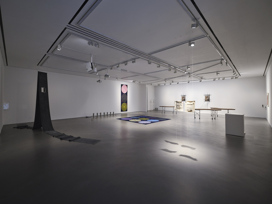 "sent in and spun" is on display at the Doosan Art Center Doosan Gallery in Jongno District, central Seoul, through Dec. 13. [DOOSAN ART CENTER DOOSAN GALLERY]