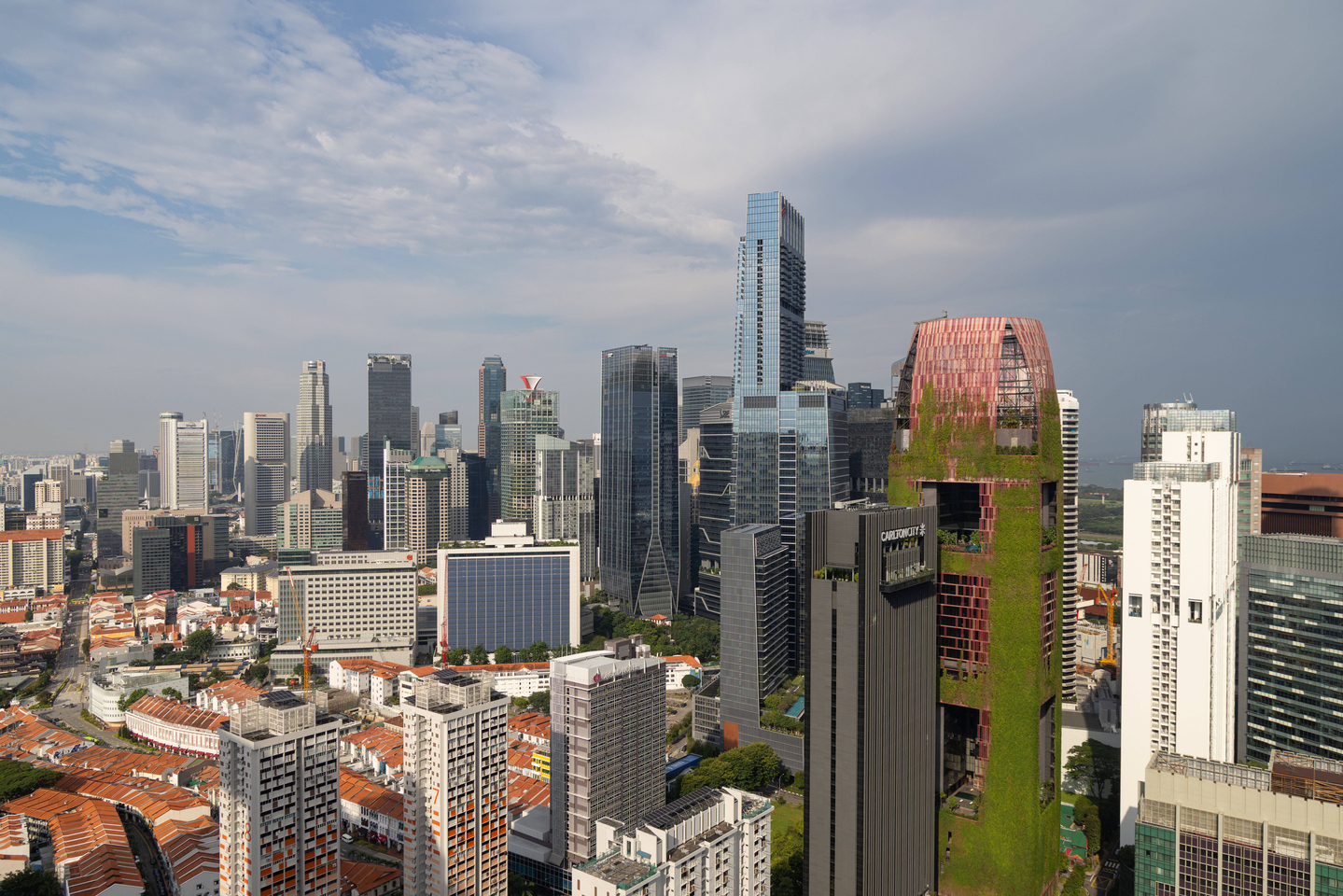 The Singapore skyline is pictured on Oct. 5. [AP/YONHAP]