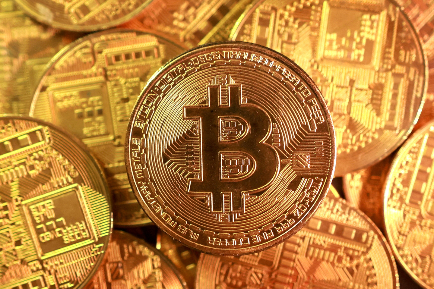 Representation of Bitcoin coin cryptocurrency is seen in this illustration taken Sept. 10, 2025. [REUTERS/YONHAP]
