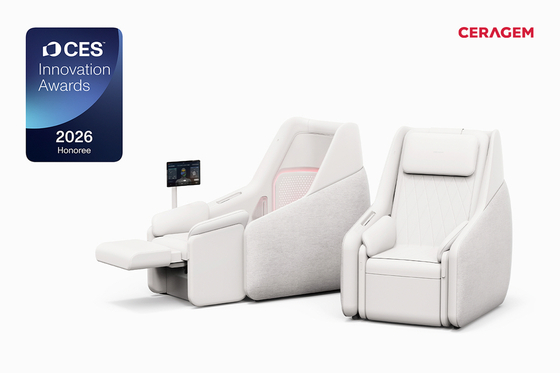 Ceragem’s ‘Master AI Multi-Therapy Pod’ won the Innovation Award in Beauty Tech category at CES 2026. [CERAGEM]