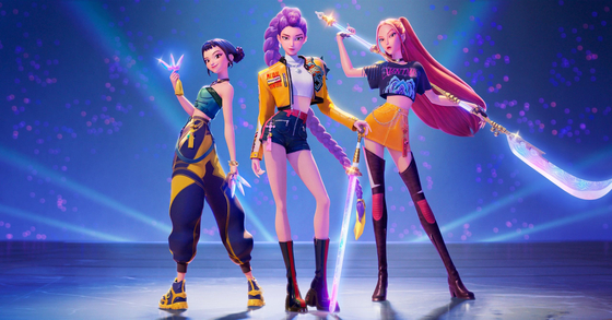 A scene from the Netflix film ″KPop Demon Hunters″ [NETFLIX]