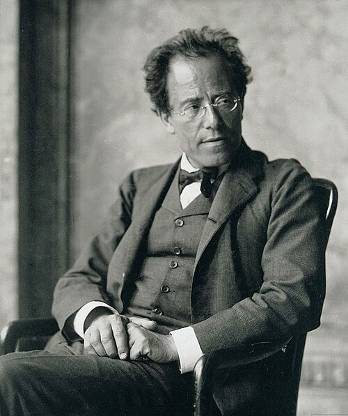 Gustav Mahler, photographed in 1907 by Moritz Nahr at the end of his period as director of the Vienna Hofoper. [WIKIPEDIA]