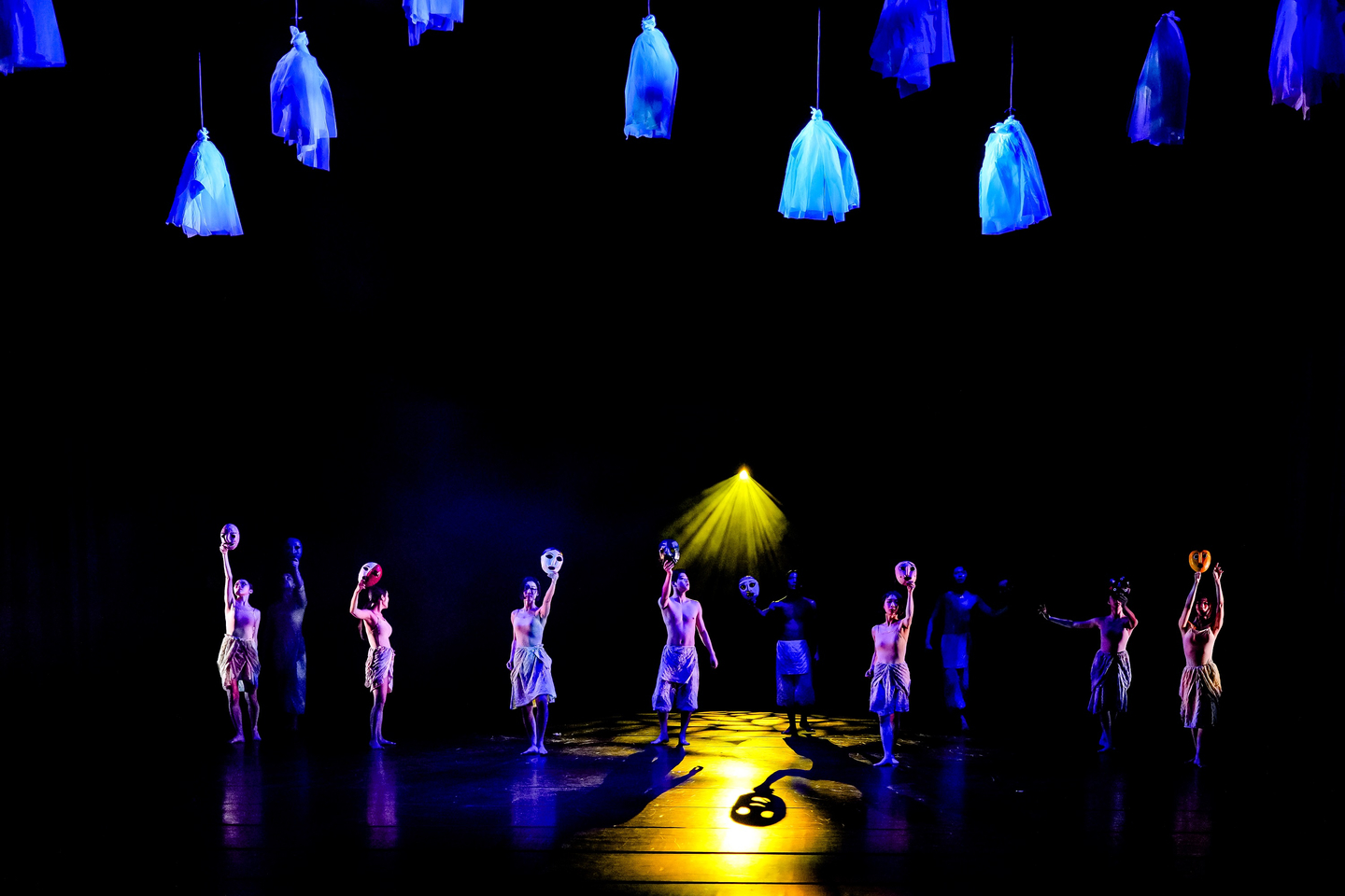 A performance by the Kim Bock Hee Dance Company on stage [MCT]