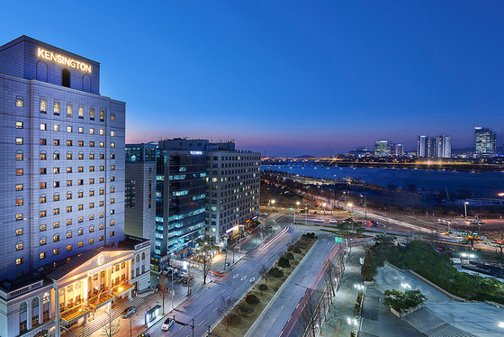 Kensington Hotel Yeouido, located near the Han River Park in western Seoul [E-LAND PARK]
