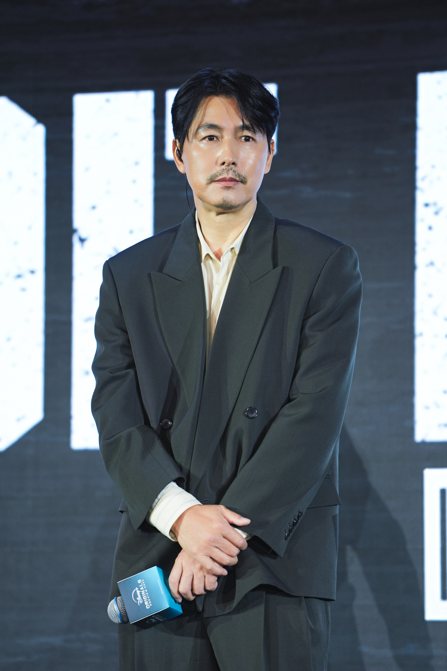 Actor Jung Woo-sung from ″Made in Korea″ attends the Disney+ Originals Preview 2025 held at Hong Kong Disneyland Press Conference Center on Nov. 13. [WALT DISNEY COMPANY KOREA]